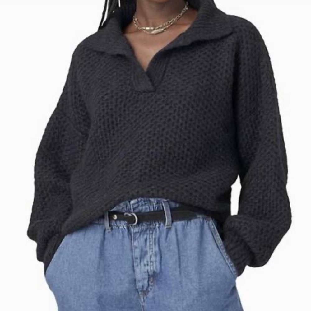 XIRENA ally sweater in black M Alpaca
